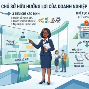 TỔNG QUAN CHI TIẾT VỀ CHỦ SỞ HỮU HƯỞNG LỢI CỦA DOANH NGHIỆP VÀ QUY TRÌNH KÊ KHAI PHÁP LÝ