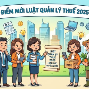 ĐIỂM MỚI LUẬT QUẢN LÝ THUẾ 2025 CÓ HIỆU LỰC TỪ 01/07/2026