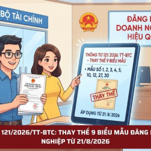 THÔNG TƯ 121/2026/TT-BTC: THAY THẾ 9 BIỂU MẪU ĐĂNG KÝ DOANH NGHIỆP TỪ 21/8/2026