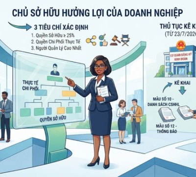 TỔNG QUAN CHI TIẾT VỀ CHỦ SỞ HỮU HƯỞNG LỢI CỦA DOANH NGHIỆP VÀ QUY TRÌNH KÊ KHAI PHÁP LÝ