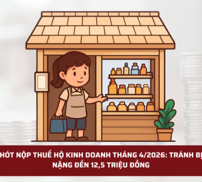 HẠN CHÓT NỘP THUẾ HỘ KINH DOANH THÁNG 4/2026: TRÁNH BỊ PHẠT NẶNG ĐẾN 12,5 TRIỆU ĐỒNG