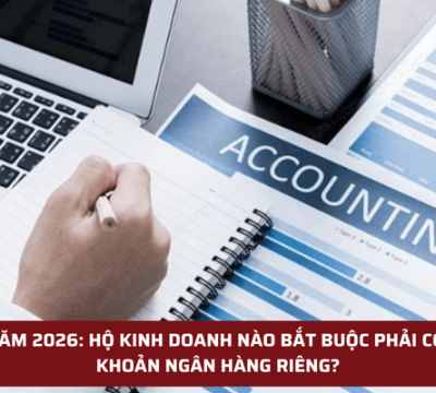 TỪ NĂM 2026: HỘ KINH DOANH NÀO BẮT BUỘC PHẢI CÓ TÀI KHOẢN NGÂN HÀNG RIÊNG?
