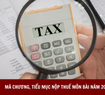 MÃ CHƯƠNG, TIỂU MỤC NỘP THUẾ MÔN BÀI NĂM 2024 [CẬP NHẬT MỚI NHẤT]