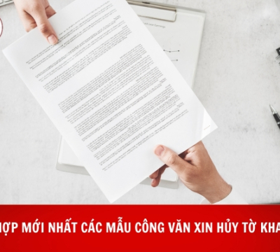 TỔNG HỢP MỚI NHẤT CÁC MẪU CÔNG VĂN XIN HỦY TỜ KHAI THUẾ