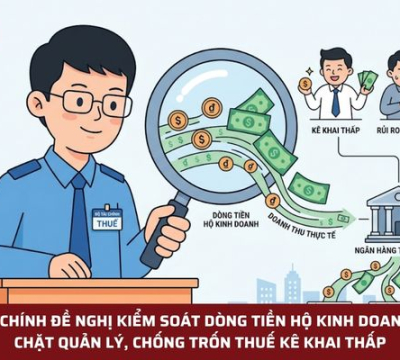 BỘ TÀI CHÍNH ĐỀ NGHỊ KIỂM SOÁT DÒNG TIỀN HỘ KINH DOANH: SIẾT CHẶT QUẢN LÝ, CHỐNG TRỐN THUẾ KÊ KHAI THẤP