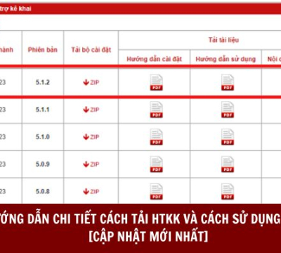 HƯỚNG DẪN CHI TIẾT CÁCH TẢI HTKK VÀ CÁCH SỬ DỤNG HTKK [CẬP NHẬT MỚI NHẤT]