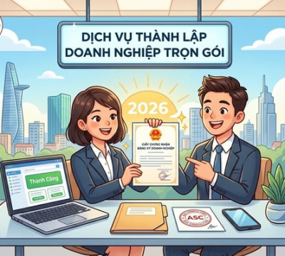 THÀNH LẬP CÔNG TY KHỞI NGHIỆP 2026 - HỖ TRỢ ĐẦY ĐỦ THỦ TỤC ĐẦU VÀO