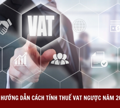 HƯỚNG DẪN CÁCH TÍNH THUẾ VAT NGƯỢC NĂM 2024