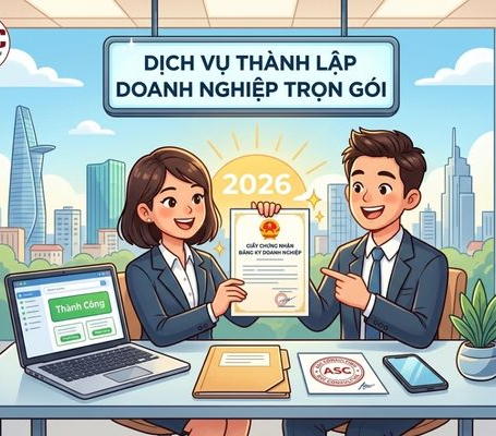 THÀNH LẬP CÔNG TY KHỞI NGHIỆP 2026 - HỖ TRỢ ĐẦY ĐỦ THỦ TỤC ĐẦU VÀO